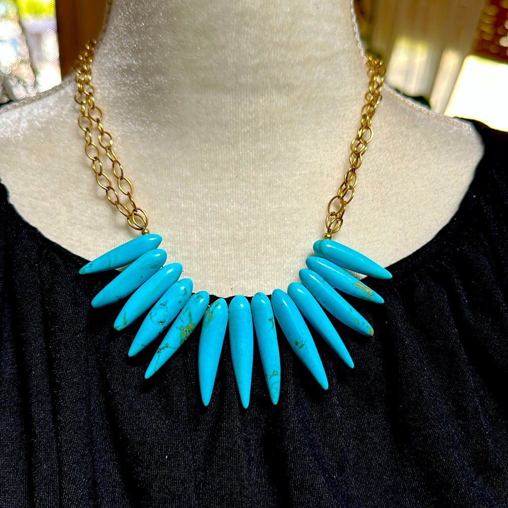 Handmade Sleeping Beauty Turquoise Necklace